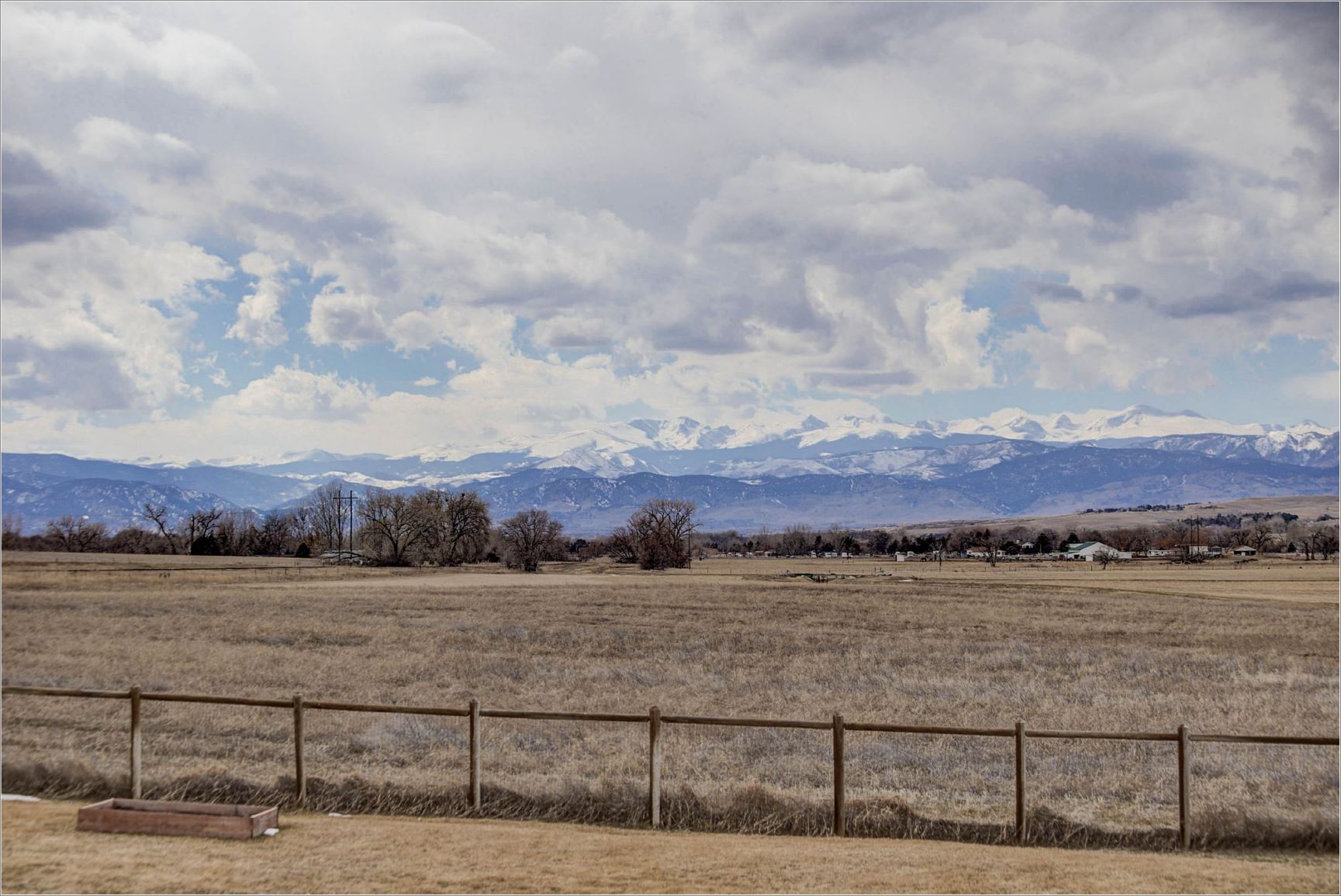 Views from a ranch home in Lafayette, CO
