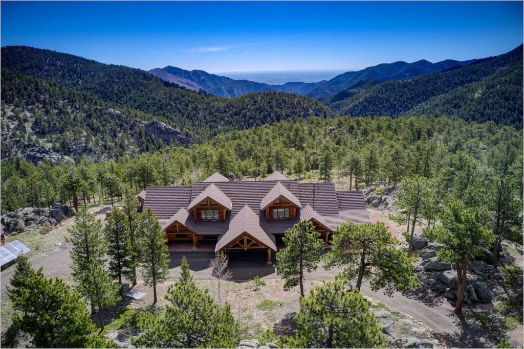 Top View od Colorado Montain Retreat For Sale